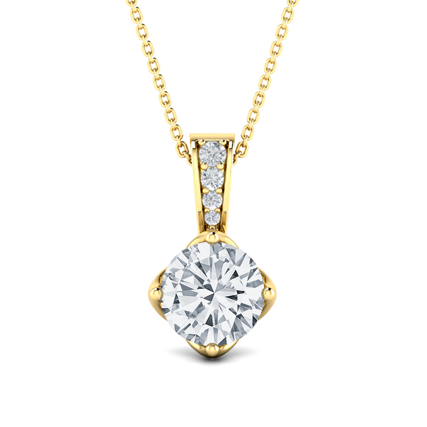 Dayna With 0.22-Carat Round Shape Lab Grown Diamond