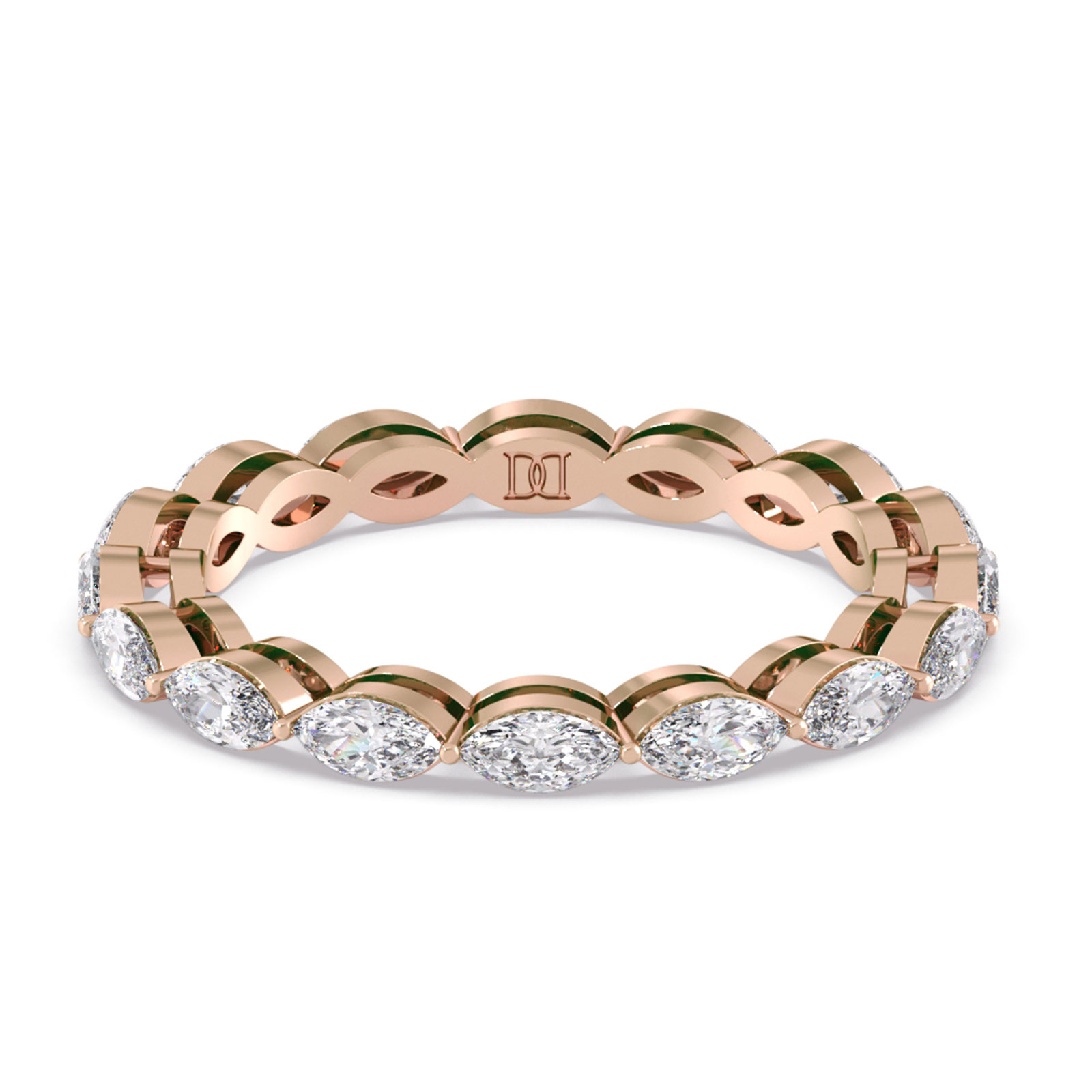 Adelina-18K Rose Gold-1.60 Ct-H-I / SI-Natural Diamonds