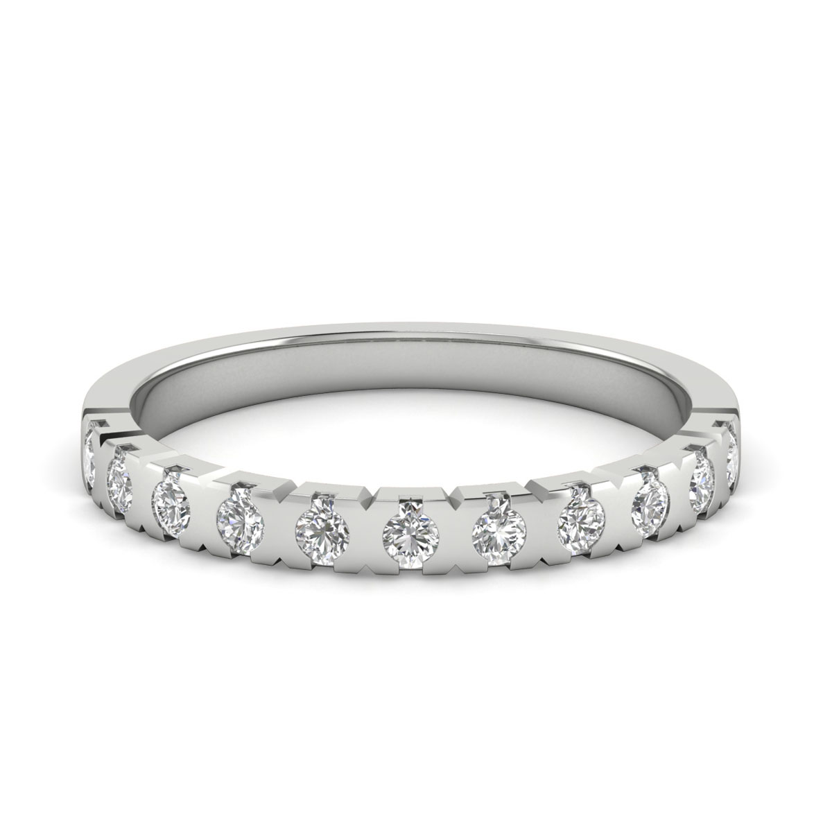 Diamond Half Eternity Diamond Wedding Band