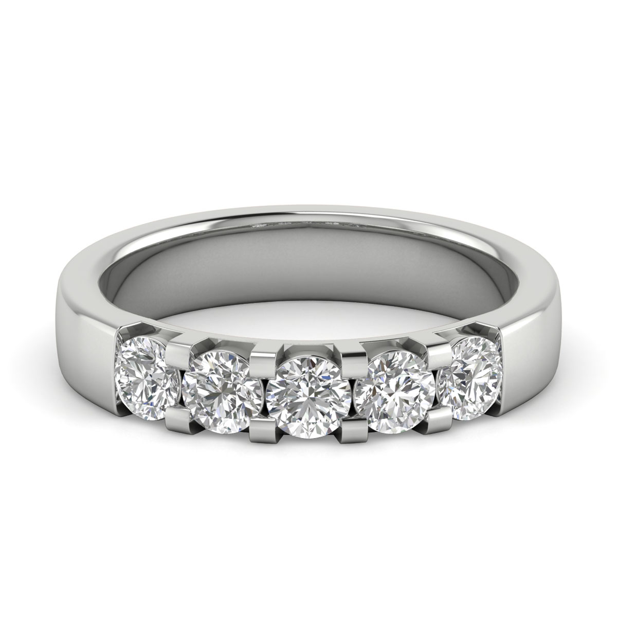 Comfort Fit Diamond Wedding Band Set