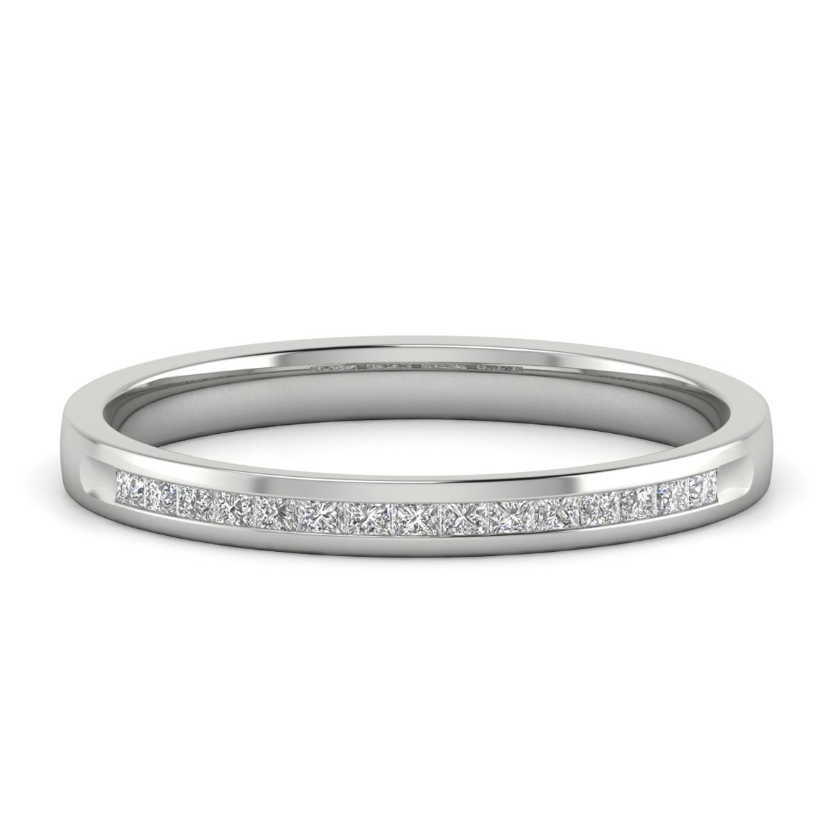 Diamond Comfort Fit Half Eternity Diamond Band