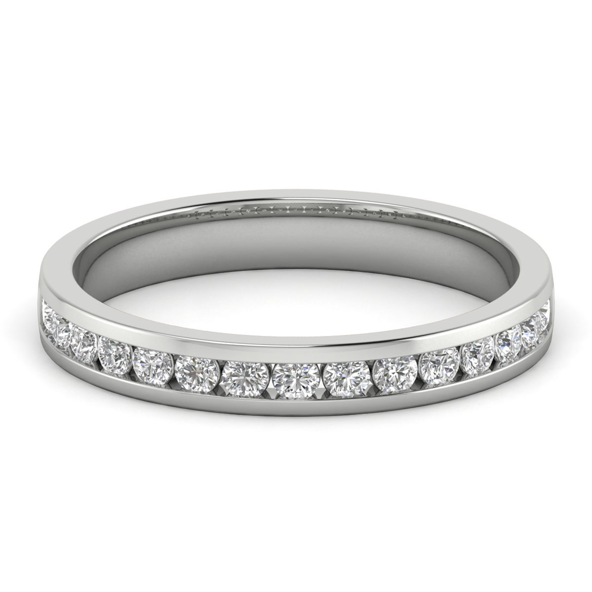 Diamond Comfort Fit Half Eternity Diamond Band