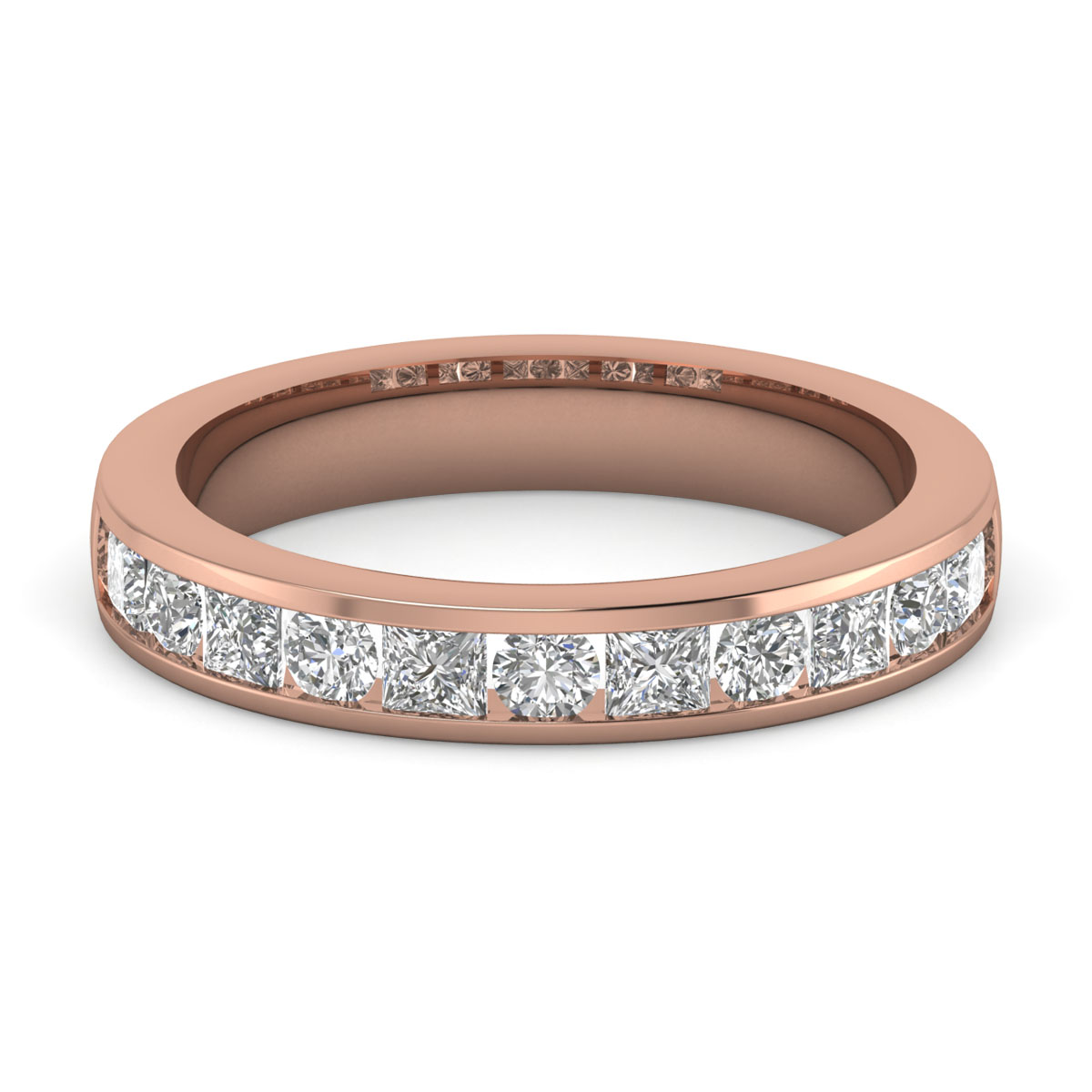Abbi-18K Rose Gold-0.47 Ct-H-I / SI-Natural Diamonds