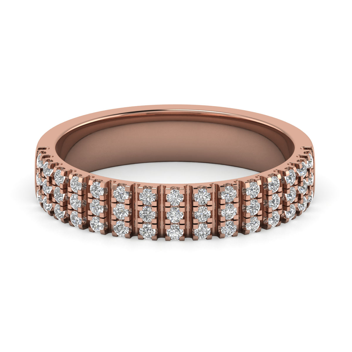 Adele-18K Rose Gold-0.32 Ct-H-I / SI-Natural Diamonds