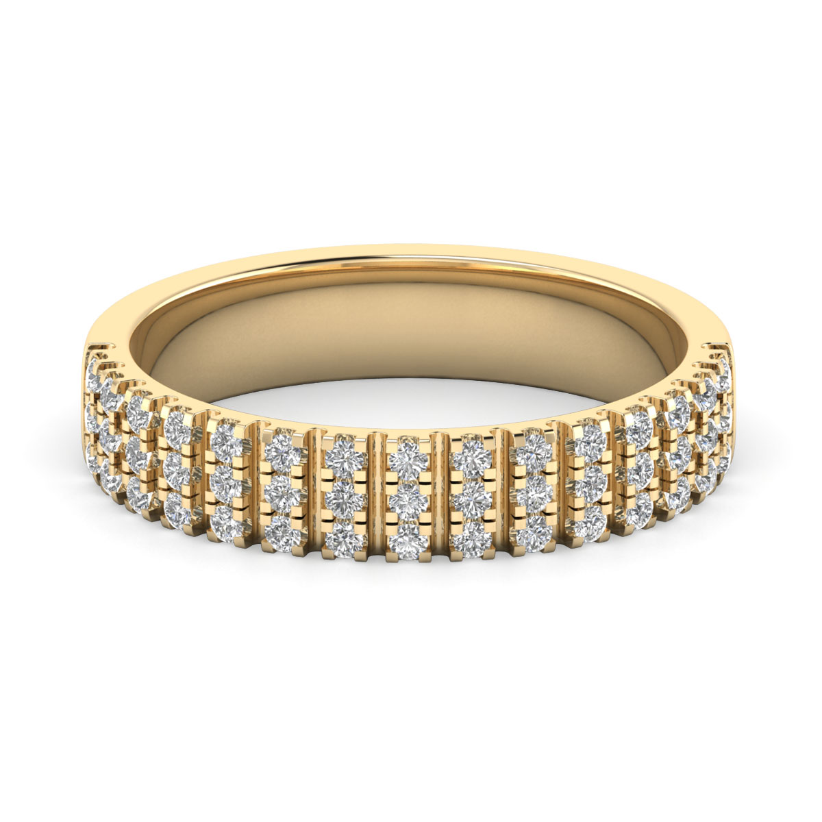 Adele-18K Yellow Gold-0.32 Ct-H-I / SI-Natural Diamonds