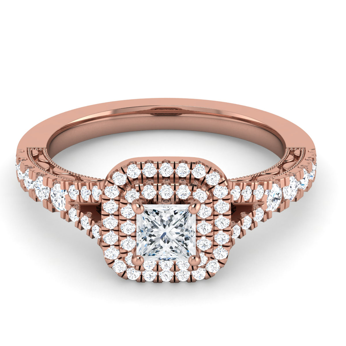 Meta Title Emerald Beatrice Halo Diamond Engagement Ring