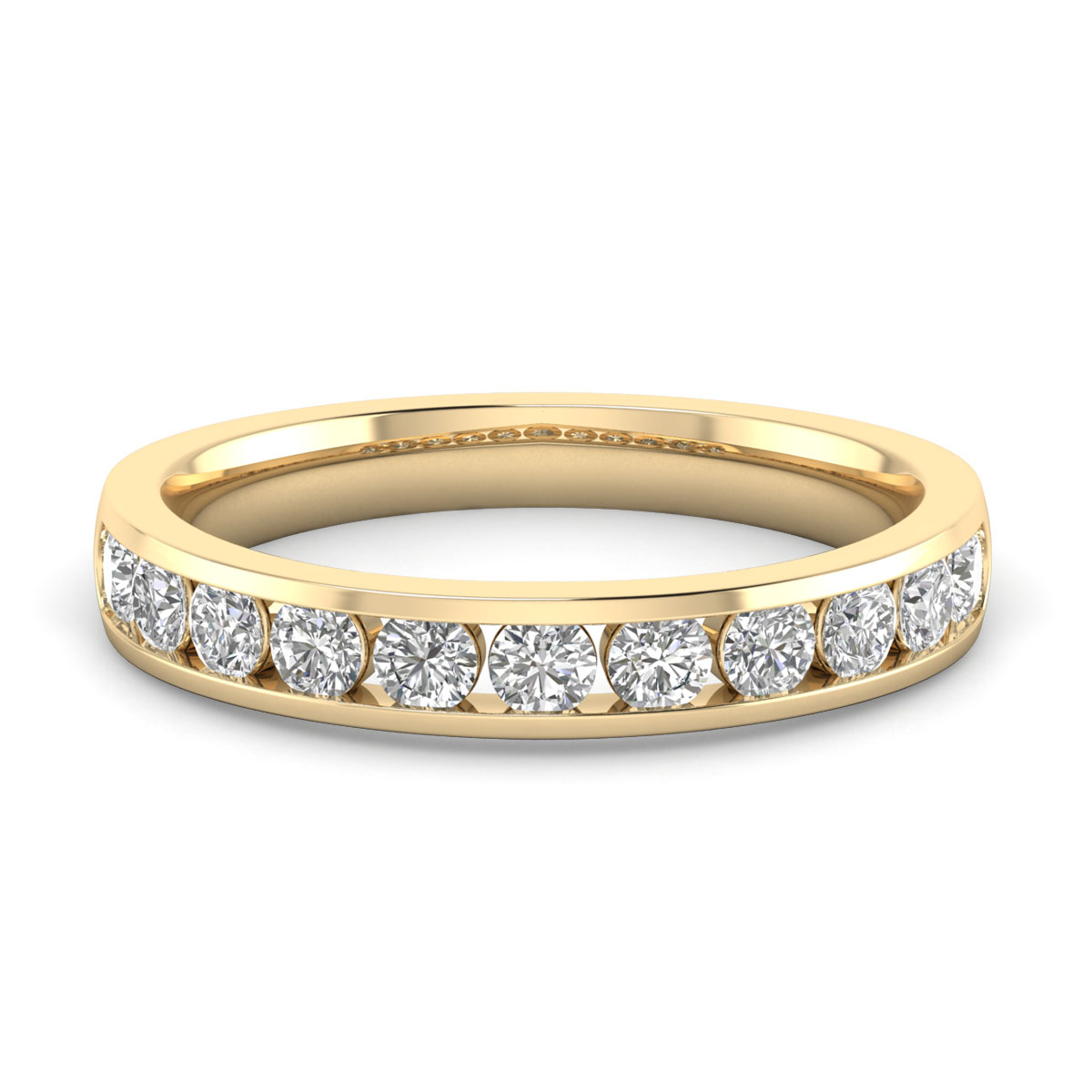 Bernice-18K Yellow Gold-0.77 Ct-H-I / SI-Natural Diamonds