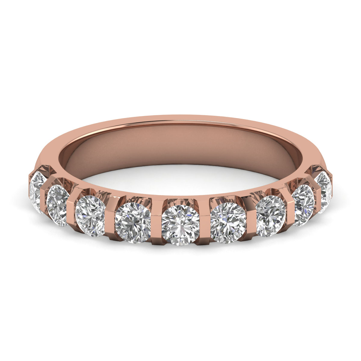 Bess-18K Rose Gold-1.01 Ct-H-I / SI-Natural Diamonds