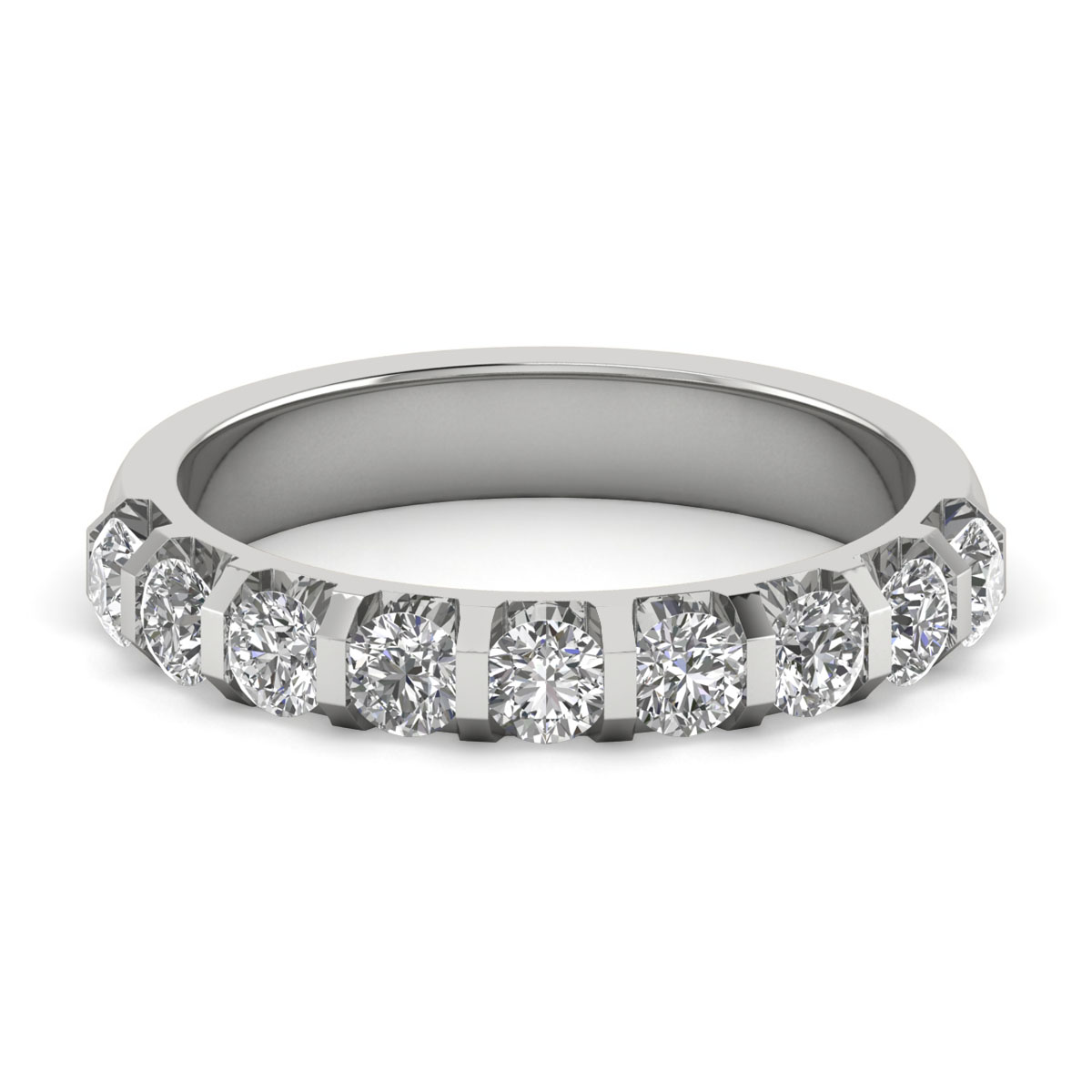 Bess-Platinum-1.01 Ct-H-I / SI-Natural Diamonds