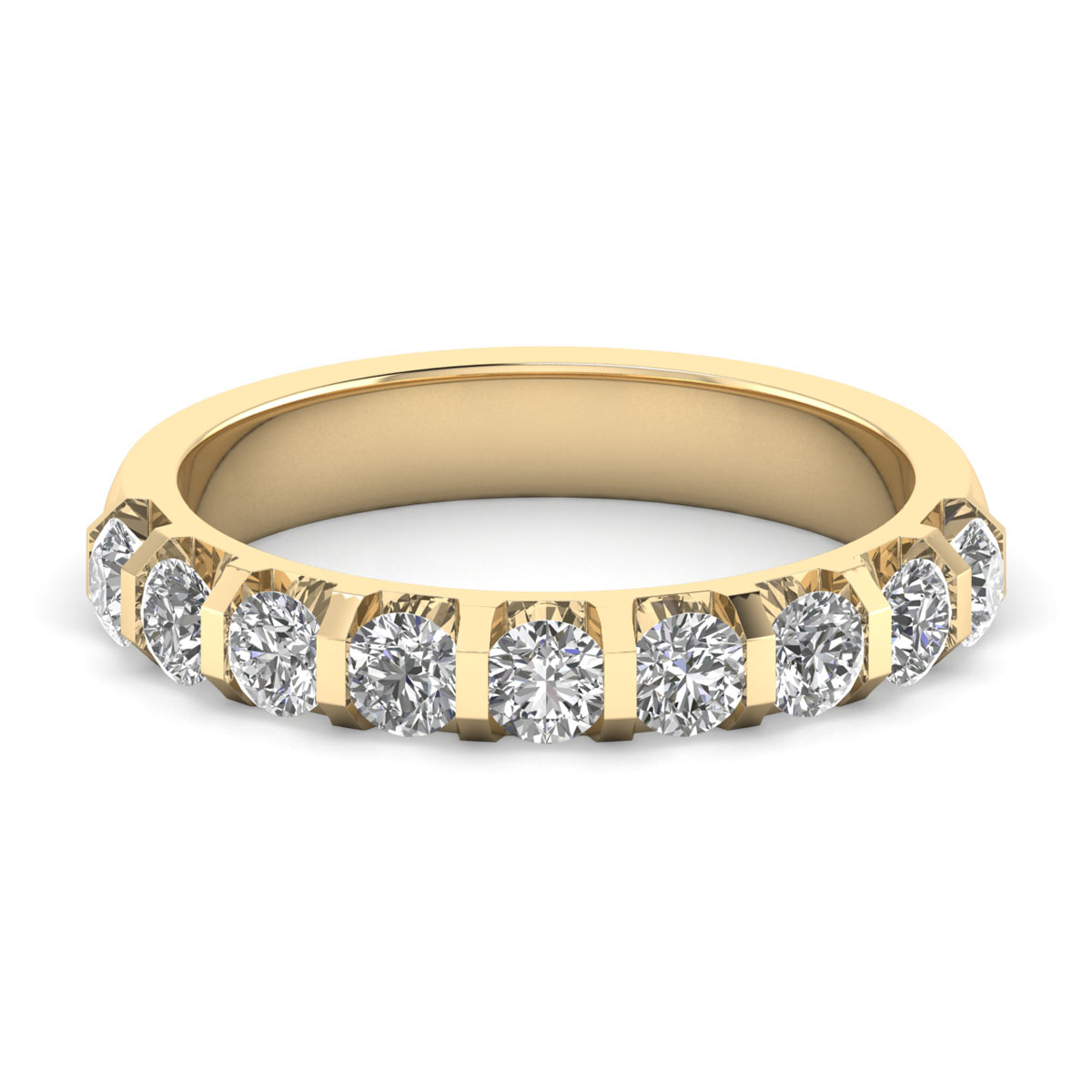 Bess-18K Yellow Gold-1.01 Ct-H-I / SI-Natural Diamonds