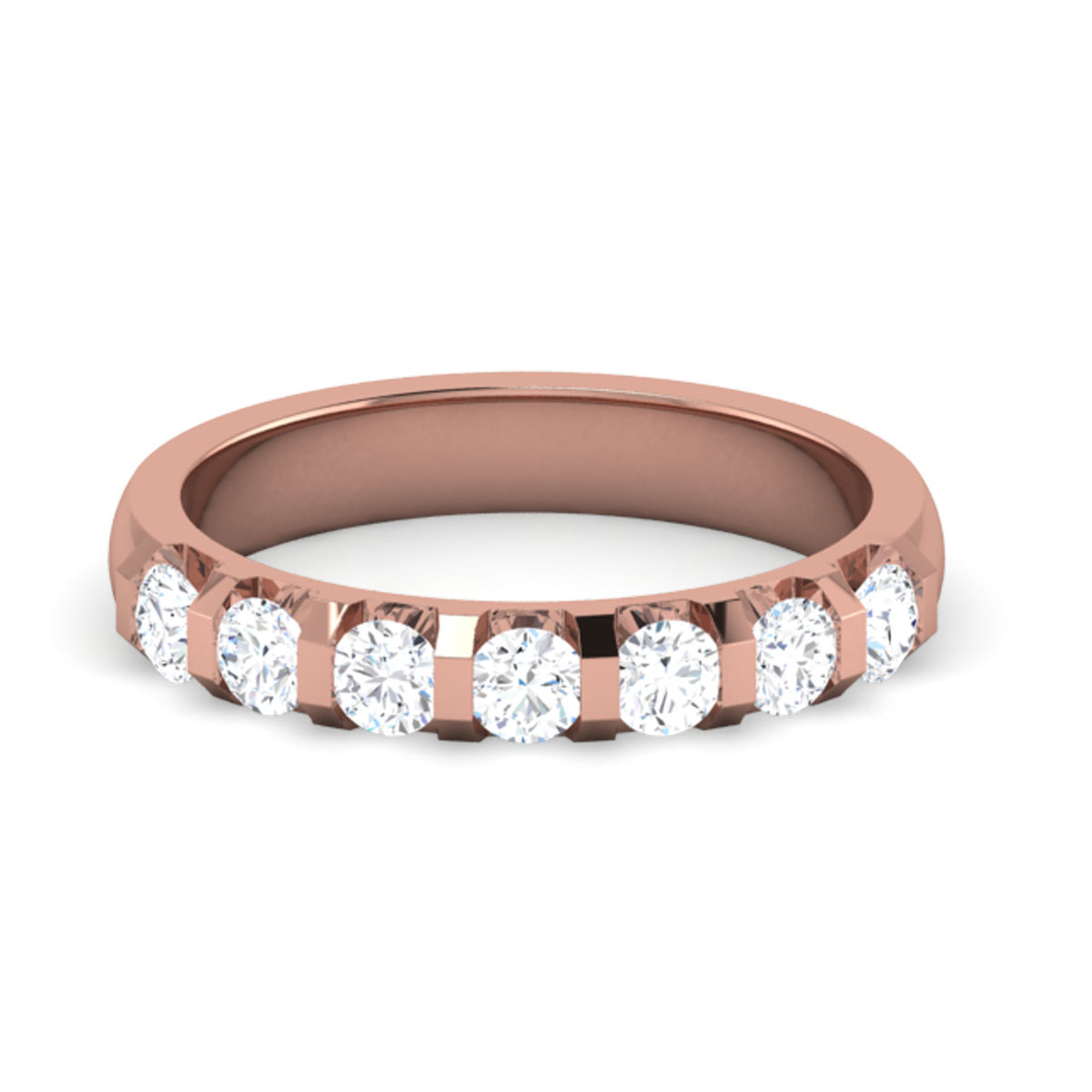 Clara-18K Rose Gold-0.79 Ct-H-I / SI-Natural Diamonds