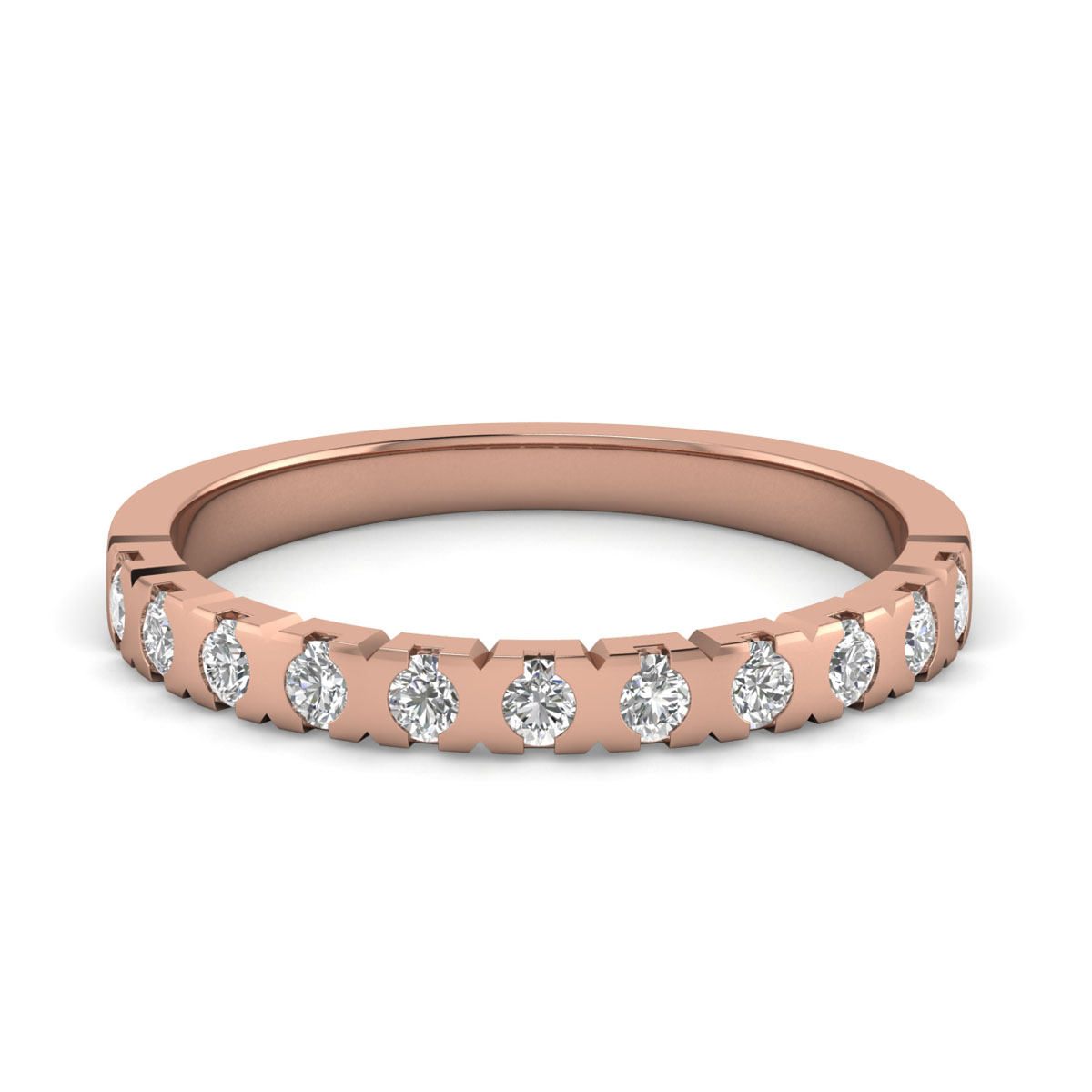 Cori-18K Rose Gold-0.43 Ct-H-I / SI-Natural Diamonds