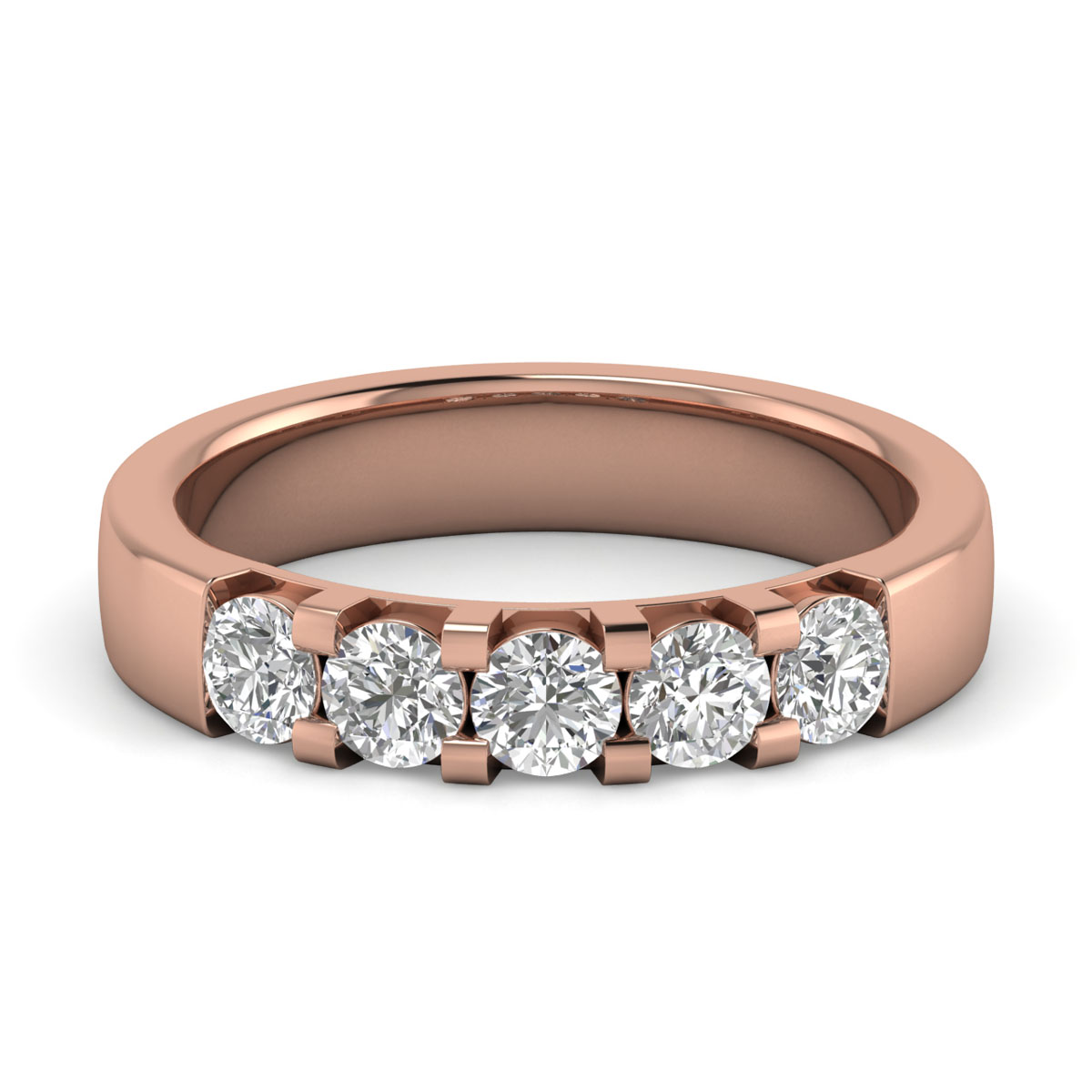Didi-18K Rose Gold-0.86 Ct-H-I / SI-Natural Diamonds
