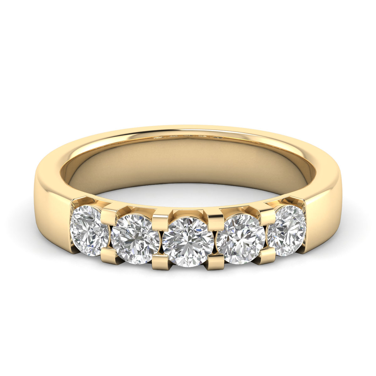 Didi-18K Yellow Gold-0.86 Ct-H-I / SI-Natural Diamonds
