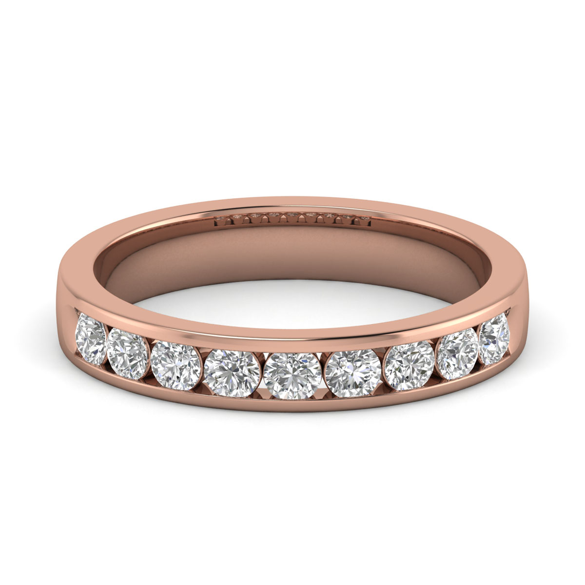 Dixie-18K Rose Gold-0.57 Ct-H-I / SI-Natural Diamonds