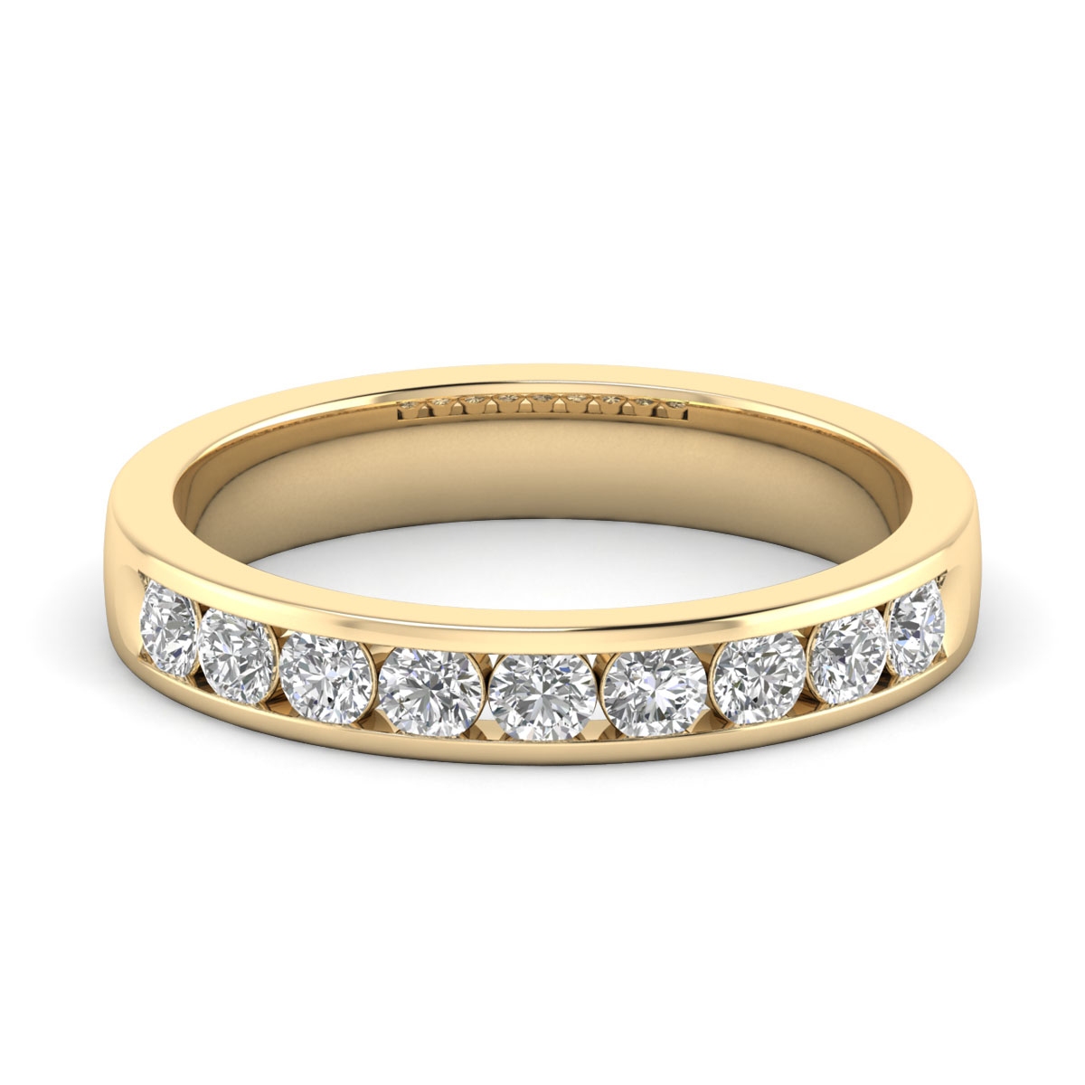 Dixie-18K Yellow Gold-0.57 Ct-H-I / SI-Natural Diamonds