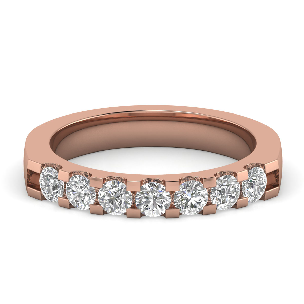 Dolly-18K Rose Gold-0.79 Ct-H-I / SI-Natural Diamonds