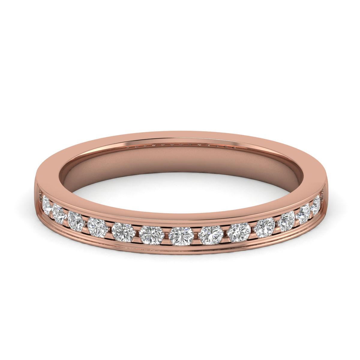 Edith-18K Rose Gold-0.33 Ct-H-I / SI-Natural Diamonds