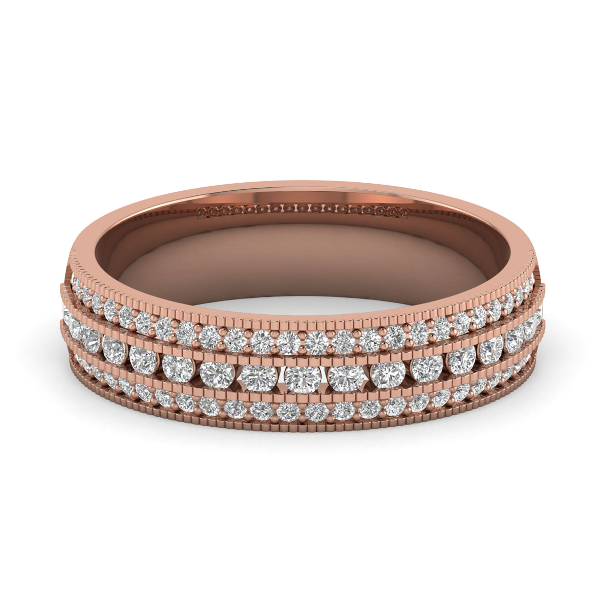 Emery-18K Rose Gold-0.52 Ct-H-I / SI-Natural Diamonds