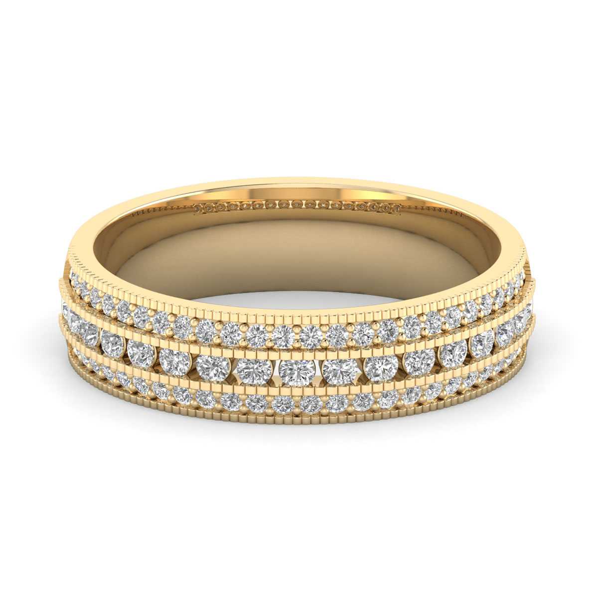 Emery-18K Yellow Gold-0.52 Ct-H-I / SI-Natural Diamonds