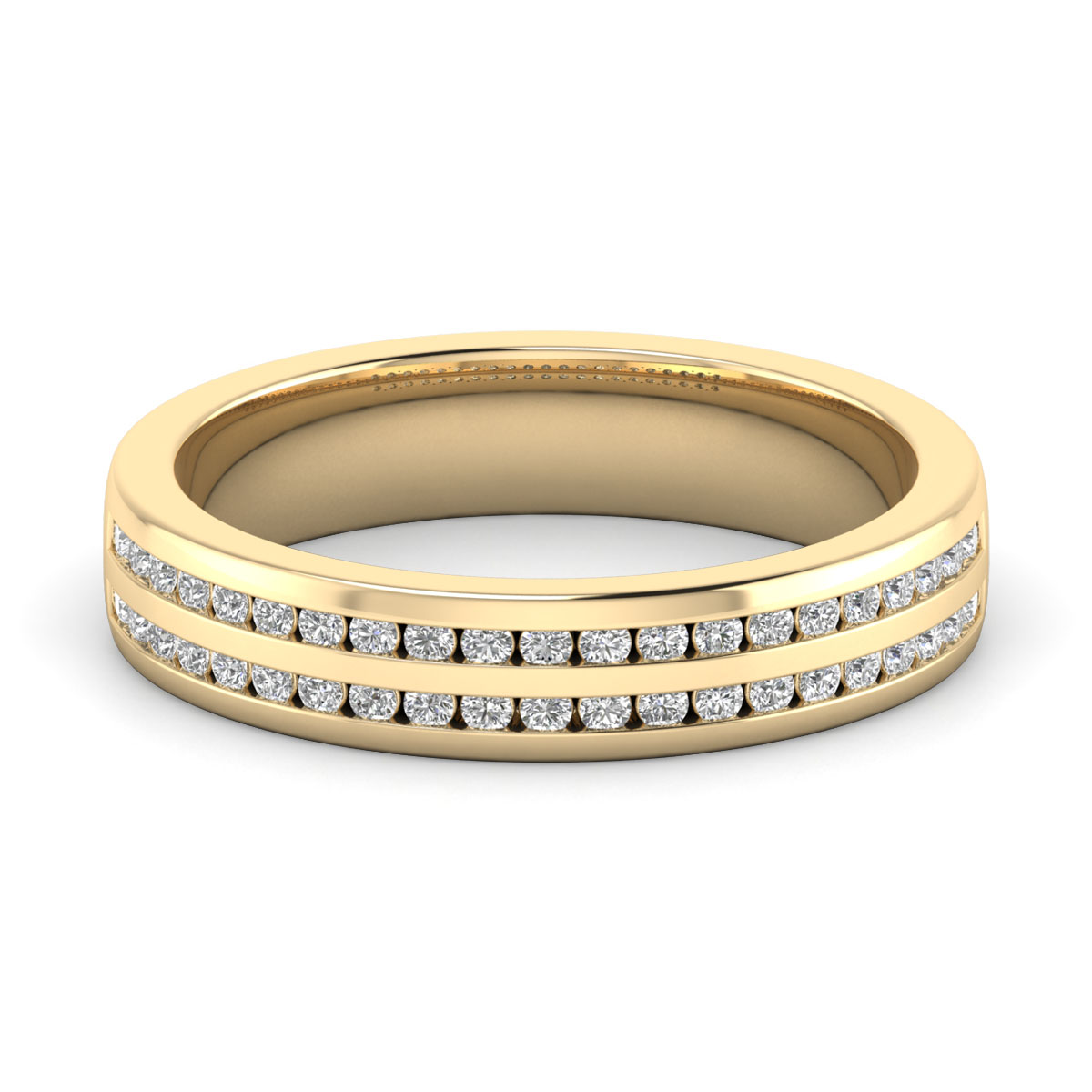 Ewa-18K Yellow Gold-0.30 Ct-H-I / SI-Natural Diamonds