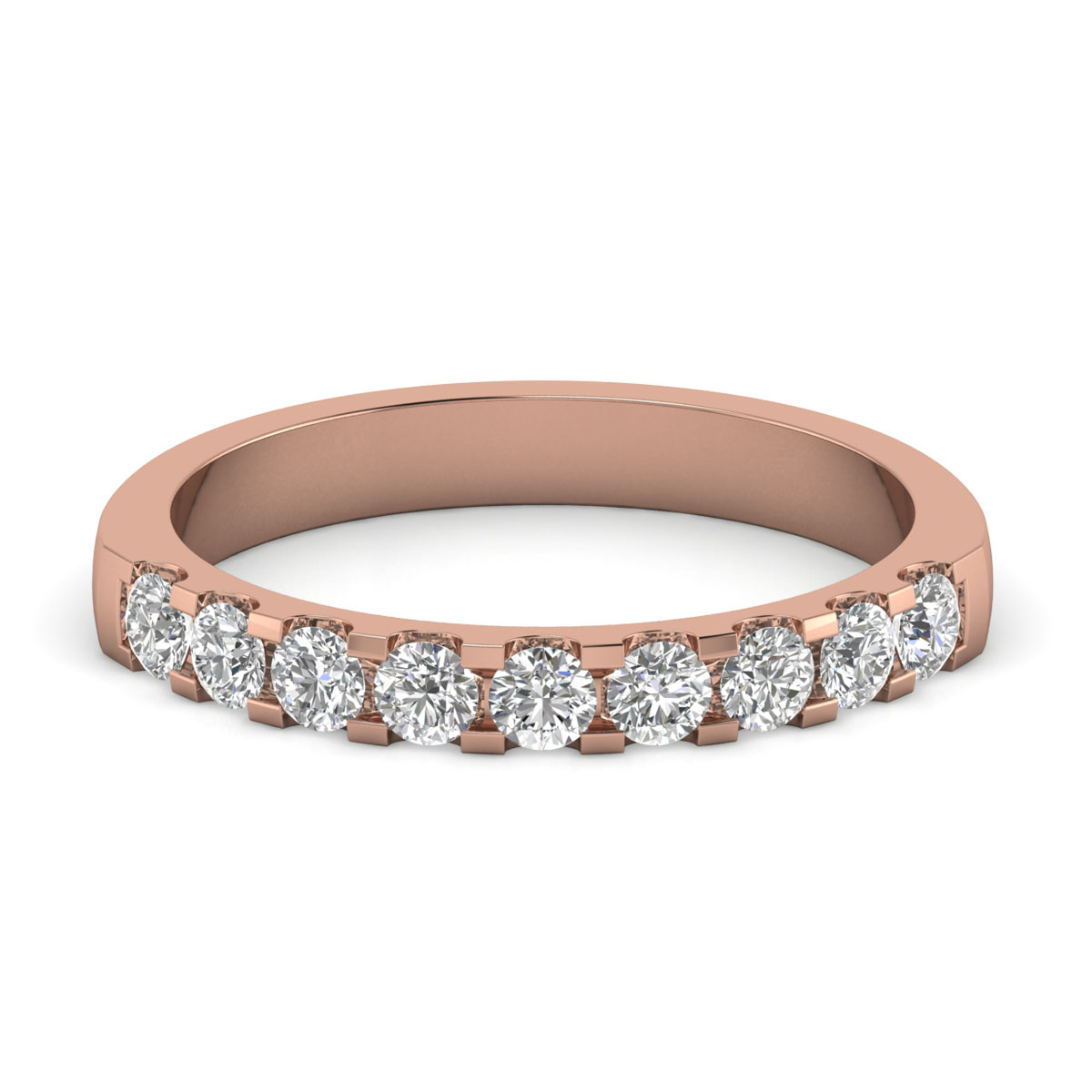 Fion-18K Rose Gold-0.57 Ct-H-I / SI-Natural Diamonds