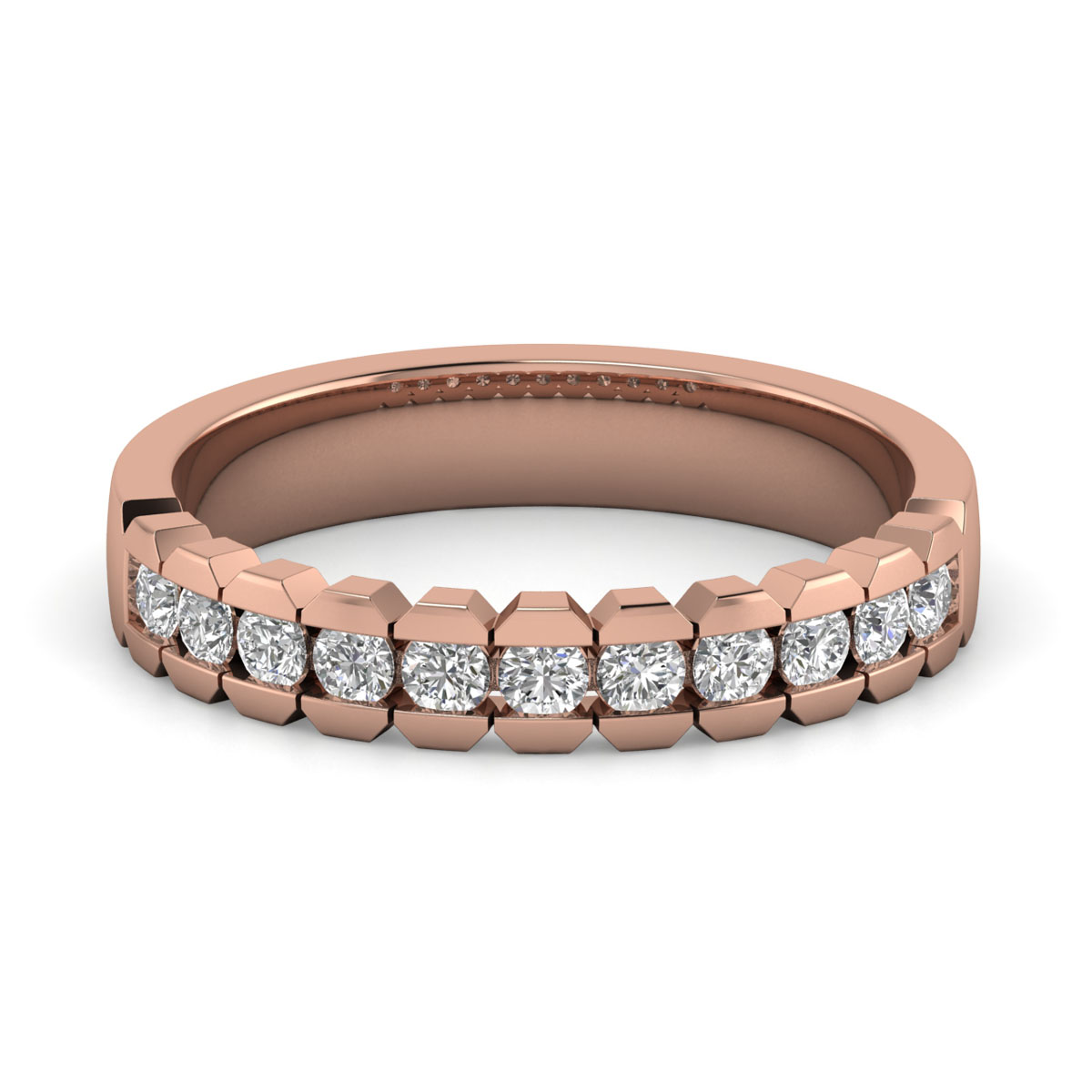 Freda-18K Rose Gold-0.43 Ct-H-I / SI-Natural Diamonds