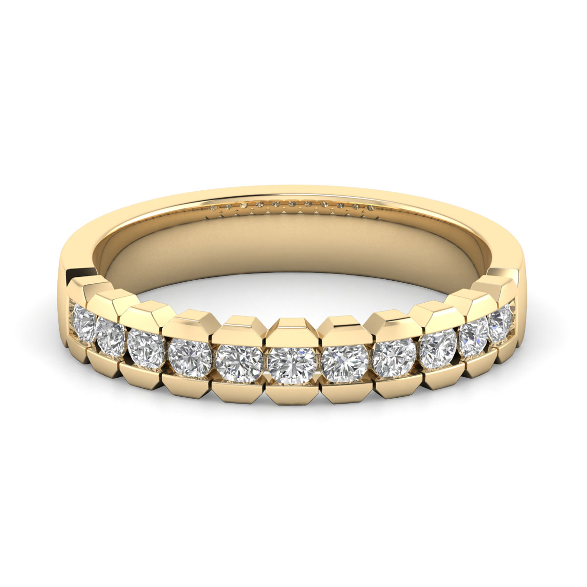 Freda-18K Yellow Gold-0.43 Ct-H-I / SI-Natural Diamonds