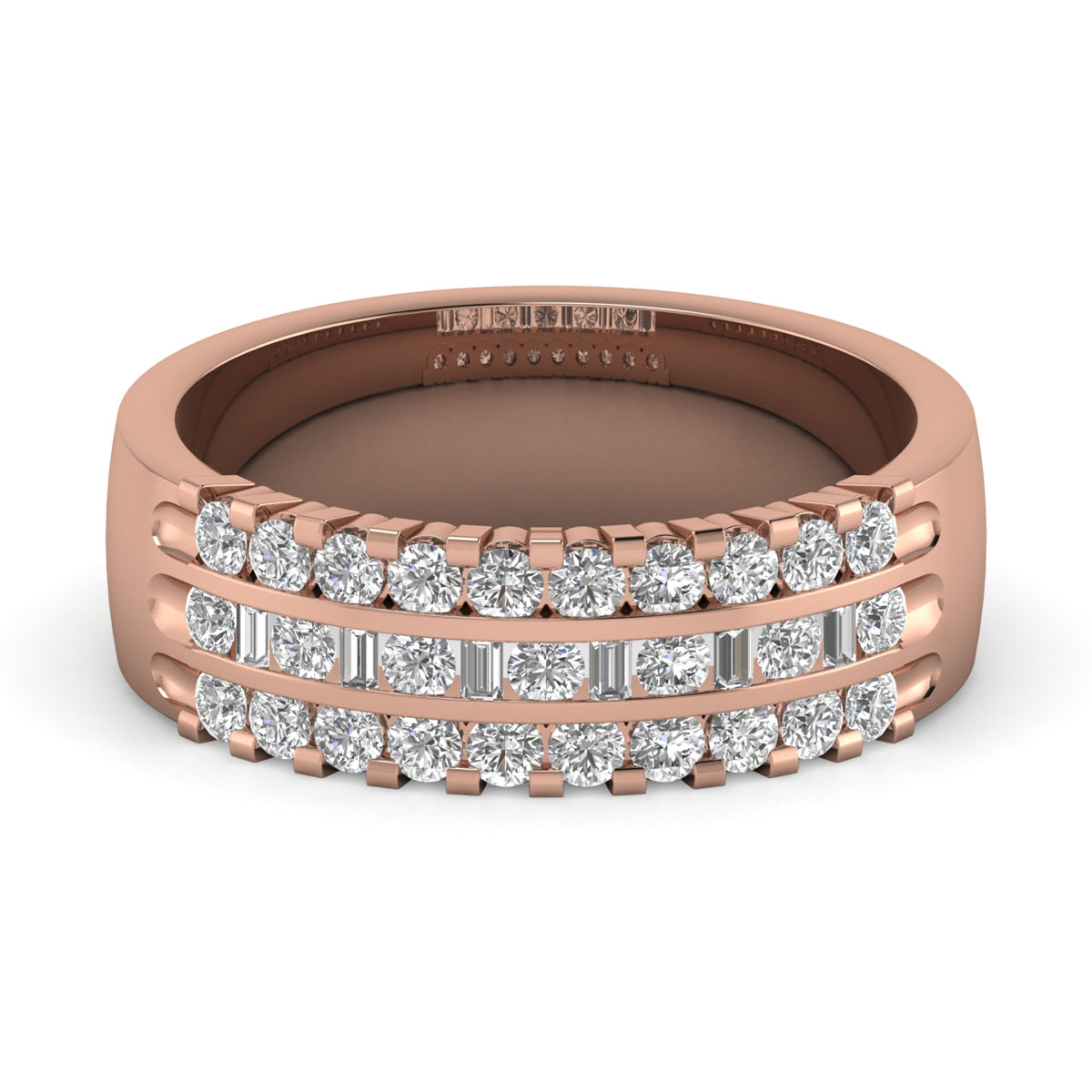 Kami-18K Rose Gold-0.75 Ct-H-I / SI-Natural Diamonds