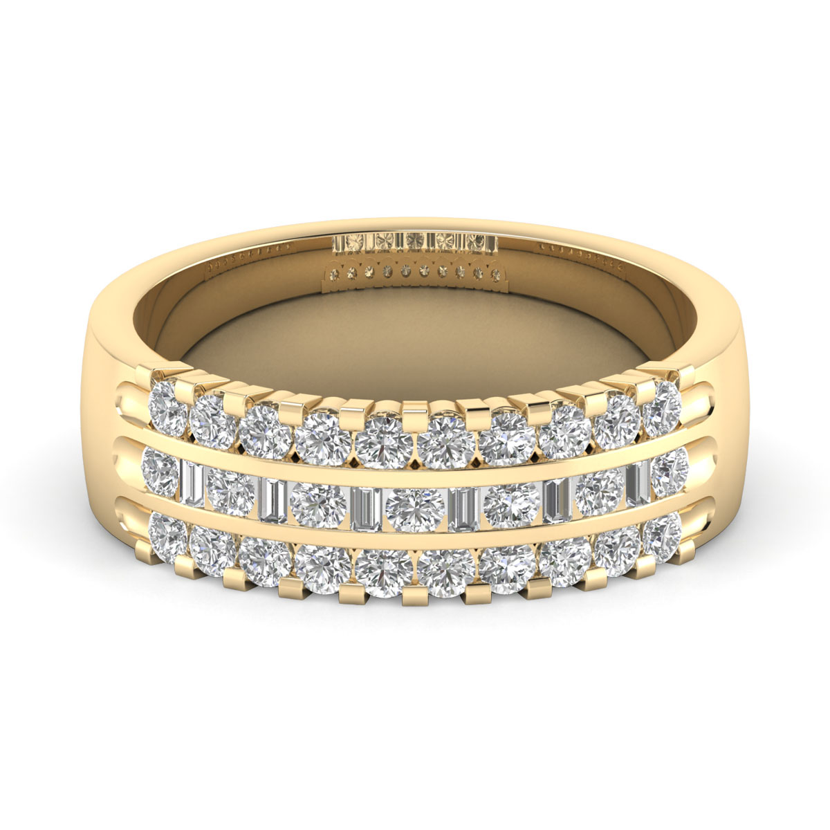 Kami-18K Yellow Gold-0.75 Ct-H-I / SI-Natural Diamonds