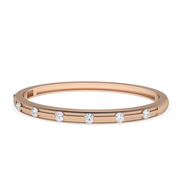 Tisha-18K Rose Gold-0.81 Ct-H-I / SI-Small-Natural