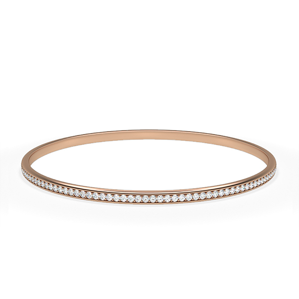 Ginny-18K Rose Gold-0.93 Ct-H-I / SI-Small-Natural