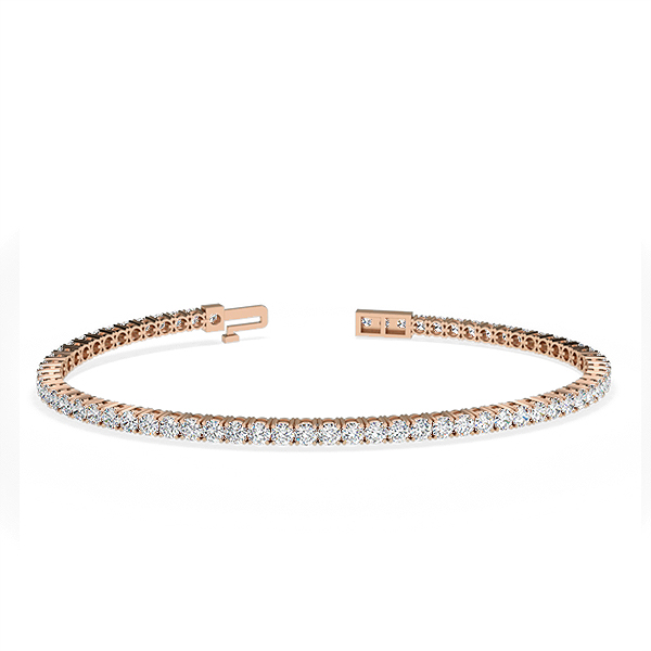 Astrid-18K Rose Gold-3.53 Ct-H-I / SI- 6.5 Inch-Natural