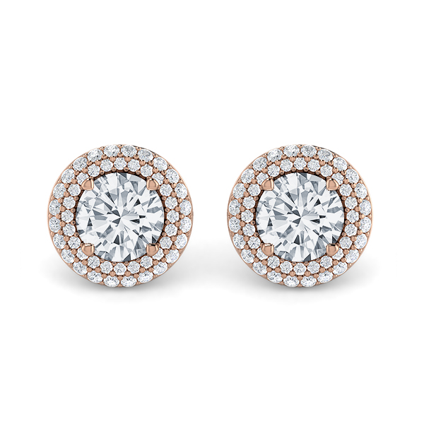 Diamond Double Halo Earrings
