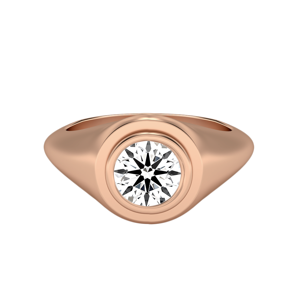 Knife Edge Comfort Fit Men's Engagement Ring