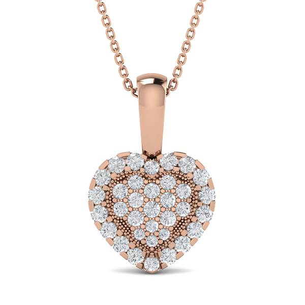 Pansy-18K Rose Gold-0.32 Ct-H-I / SI-Natural Diamonds