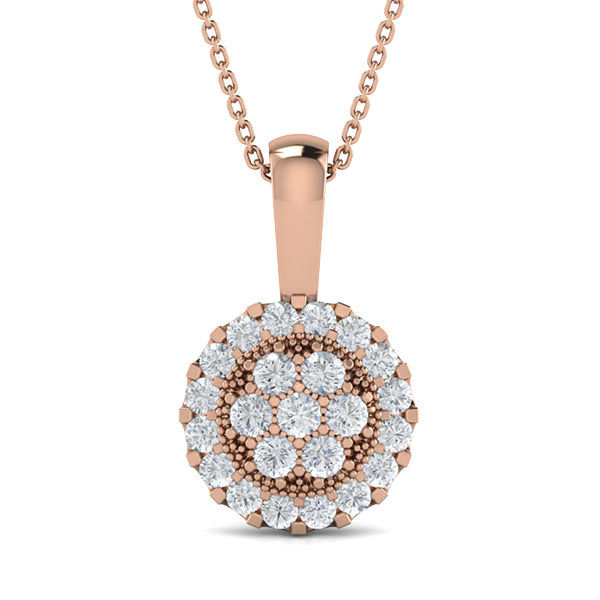 Joya-18K Rose Gold-0.31 Ct-H-I / SI-Natural Diamonds