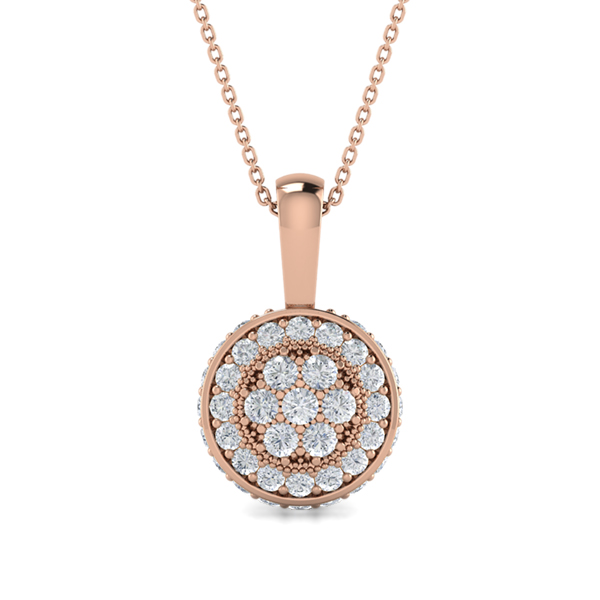 Amaya-18K Rose Gold-0.55 Ct-H-I / SI-Natural Diamonds