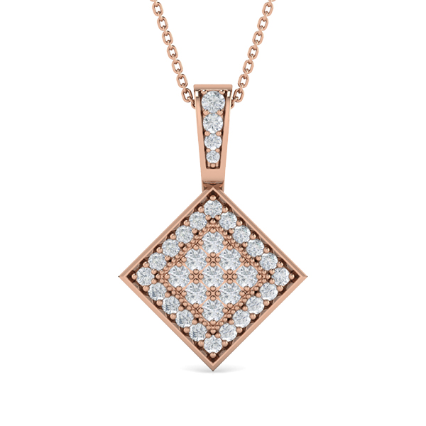 Annie-18K Rose Gold-0.37 Ct-H-I / SI-Natural Diamonds
