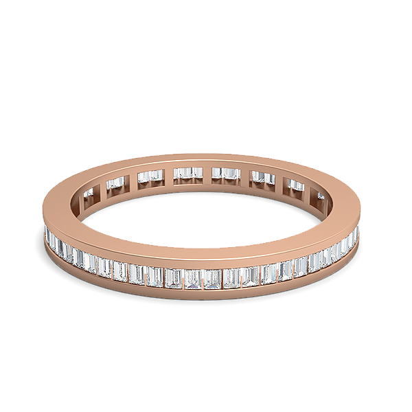 Estrella-18K Rose Gold-0.55 Ct-H-I / SI-Natural Diamonds