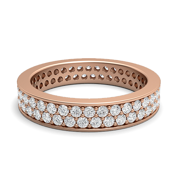 Brooklyn-18K Rose Gold-1.01 Ct-H-I / SI-Natural Diamonds