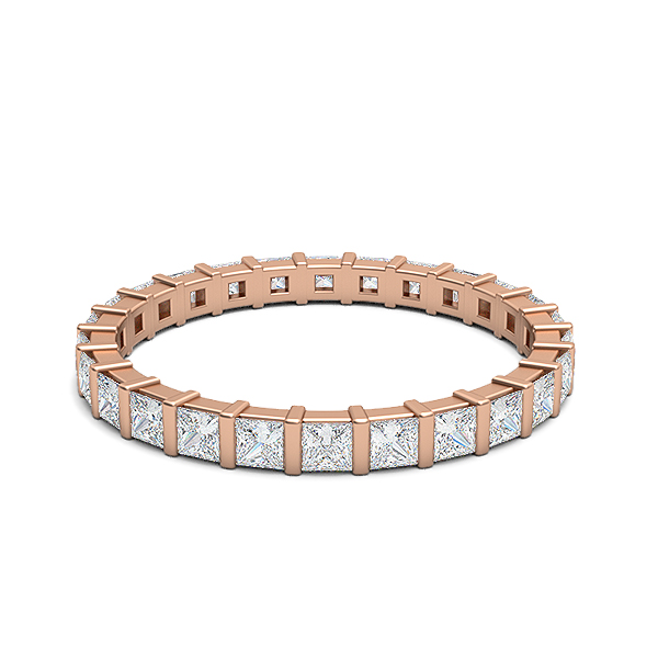 Claudia-18K Rose Gold-0.95 Ct-H-I / SI-Natural Diamonds