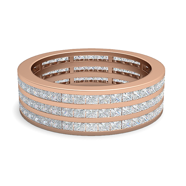 Jessie-18K Rose Gold-2.52 Ct-H-I / SI-Natural Diamonds