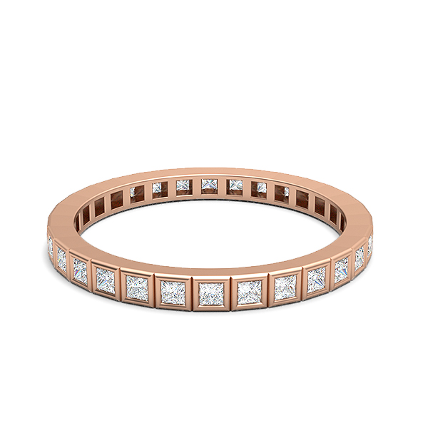 Briella-18K Rose Gold-0.50 Ct-H-I / SI-Natural Diamonds
