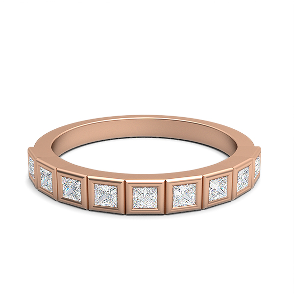 Hailee-18K Rose Gold-0.53 Ct-H-I / SI-Lab Diamonds