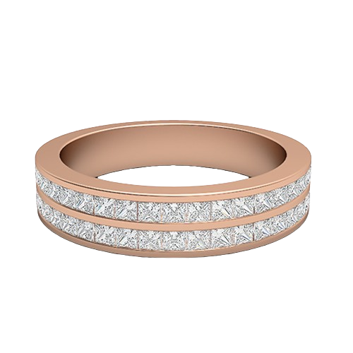Dianna-18K Rose Gold-0.76 Ct-H-I / SI-Natural Diamonds