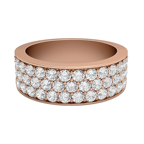 Doriana-18K Rose Gold-1.01 Ct-H-I / SI-Natural Diamonds