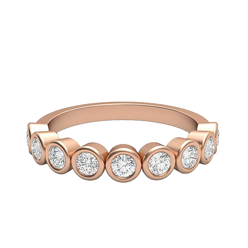Annalisa-18K Rose Gold-0.49 Ct-H-I / SI-Natural Diamonds