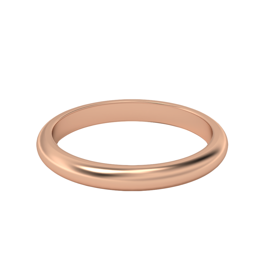Dallas-18K Rose Gold-2.5 mm / Medium