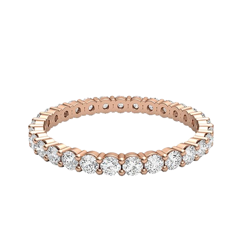 Marianna-18K Rose Gold-0.92 Ct-H-I / SI-Natural Diamonds